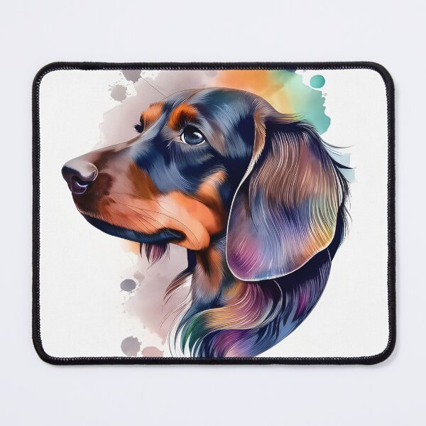Item preview, Watercolor Cute Dachsund Portrait designed and sold by kwillhoite.