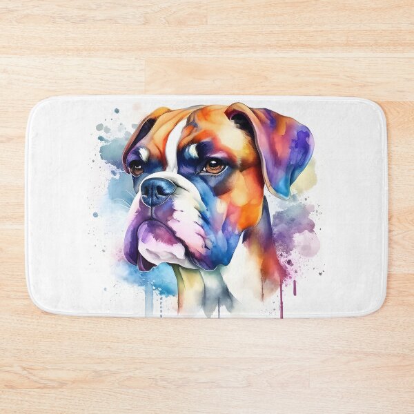 Item preview, Watercolor Cute Boxer Portrait designed and sold by kwillhoite.