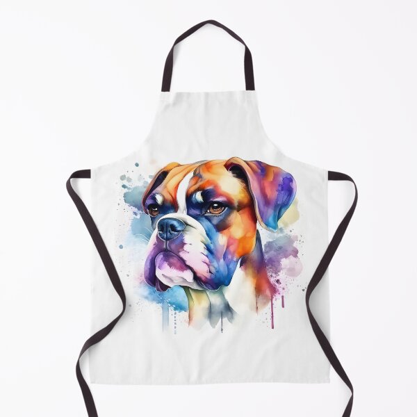 Item preview, Watercolor Cute Boxer Portrait designed and sold by kwillhoite.