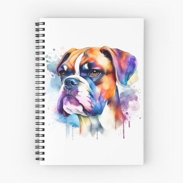 Item preview, Watercolor Cute Boxer Portrait designed and sold by kwillhoite.