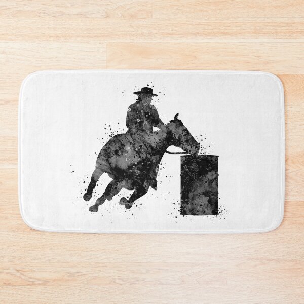 Item preview, Barrel Racer Boy Black and White Rodeo Gift designed and sold by LotusGifts.