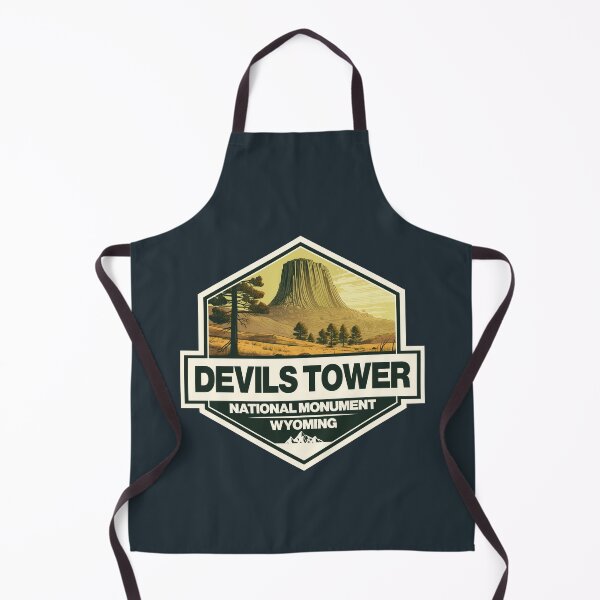 Item preview, Devils Tower National Monument Wyoming Travel Art Badge designed and sold by KrisSidDesigns.