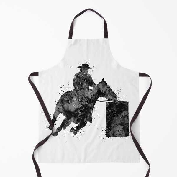 Artikelvorschau, Barrel Racer Boy Schwarz-Weiß-Rodeo-Geschenk entworfen und verkauft von LotusGifts.