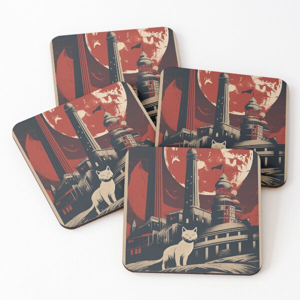 Item preview, Cat Space Program Propaganda Artwork #3 designed and sold by ArcStormDesigns.