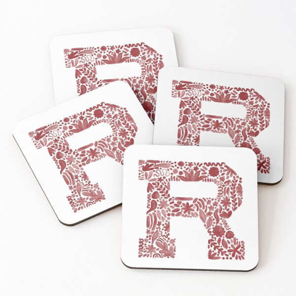 Item preview, University of Redlands R Watercolor Floral designed and sold by GraceMakes03.