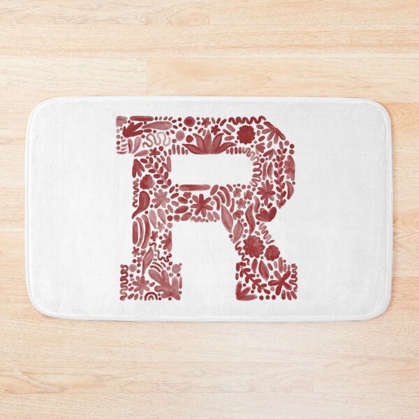 Item preview, University of Redlands R Watercolor Floral designed and sold by GraceMakes03.