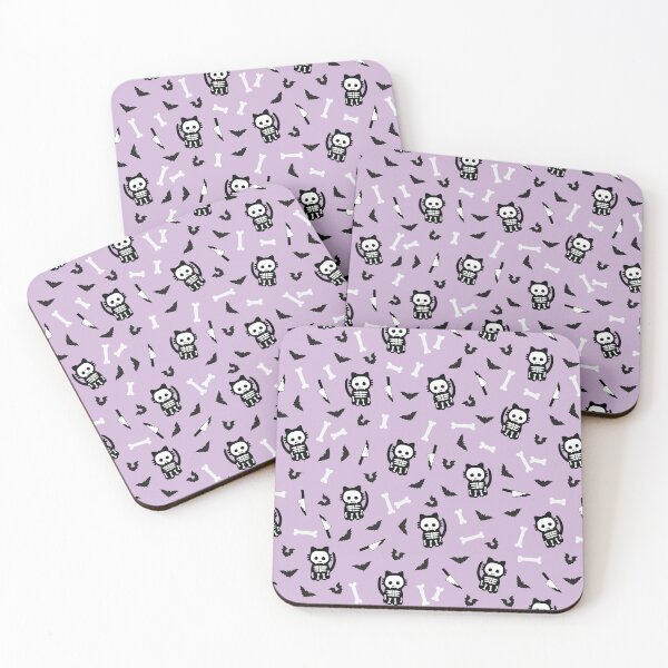 Item preview, Pastel Goth Skeleton Cat designed and sold by GriffyPrints.
