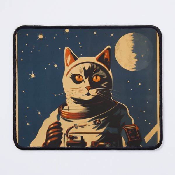 Item preview, Cat Space Program Propaganda Artwork #4 designed and sold by ArcStormDesigns.