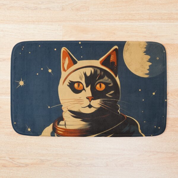 Item preview, Cat Space Program Propaganda Artwork #4 designed and sold by ArcStormDesigns.