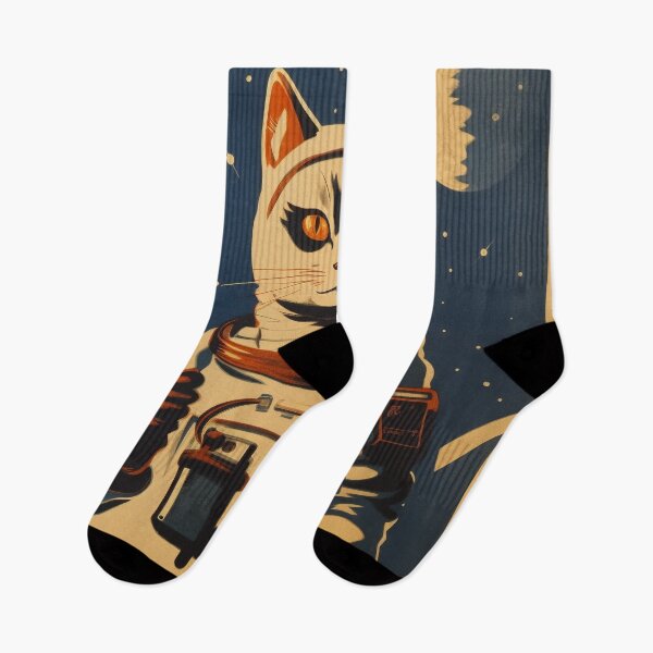Item preview, Cat Space Program Propaganda Artwork #4 designed and sold by ArcStormDesigns.