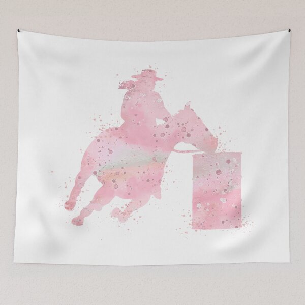 Item preview, Barrel Racer Girl Blush Pink Watercolor Rodeo Gift designed and sold by LotusGifts.