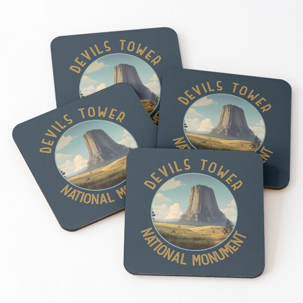 Item preview, Devils Tower National Monument Distressed Circle designed and sold by KrisSidDesigns.