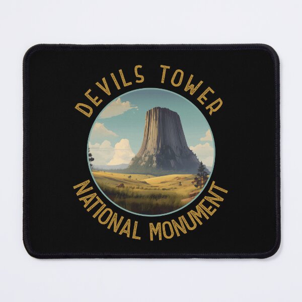 Item preview, Devils Tower National Monument Distressed Circle designed and sold by KrisSidDesigns.