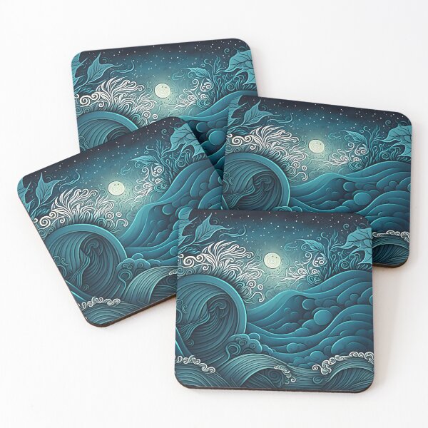 Item preview, Abstract sea waves designed and sold by NavyPanda.