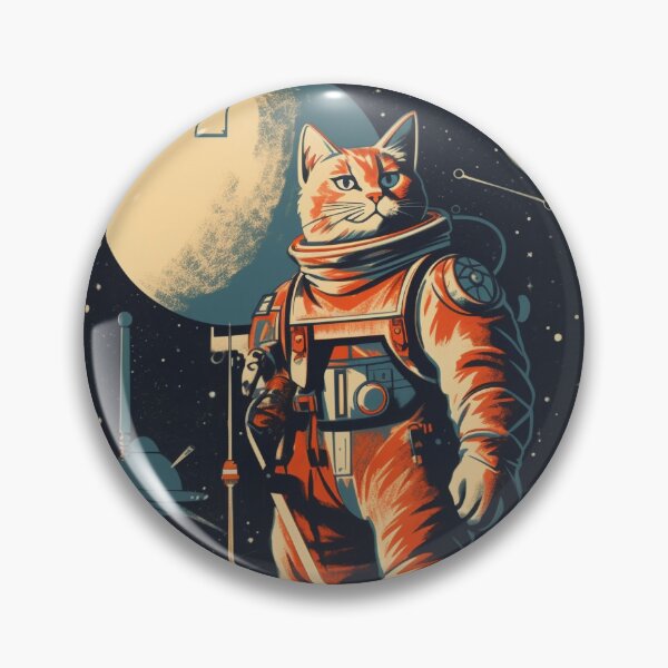 Item preview, Cat Space Program Propaganda Artwork #5 designed and sold by ArcStormDesigns.