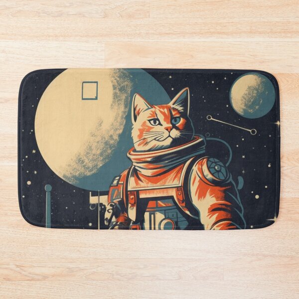 Item preview, Cat Space Program Propaganda Artwork #5 designed and sold by ArcStormDesigns.