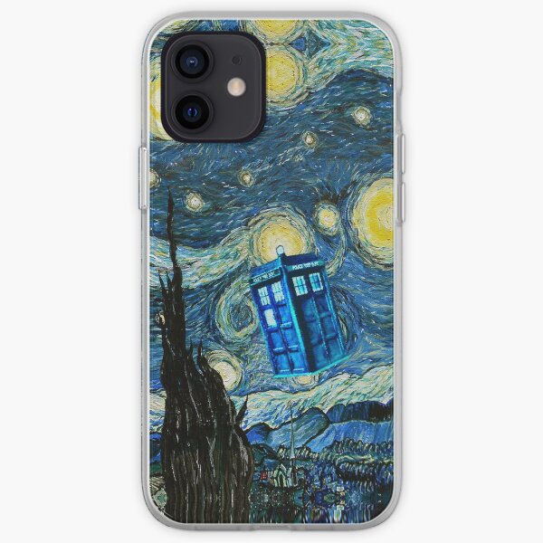 Flying British Phone Box iPhone Soft Case
