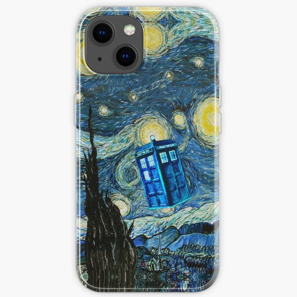 Flying British Phone Box iPhone Soft Case