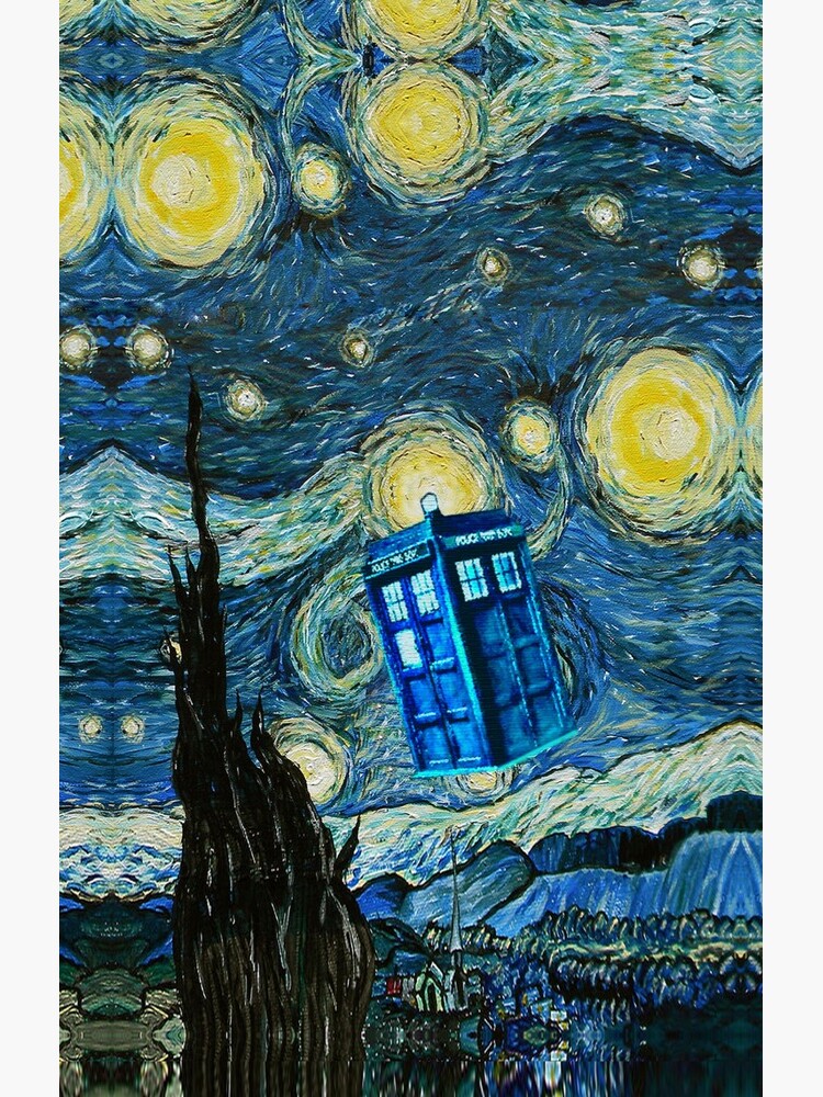 Flying British Phone Box by NadiyaArt