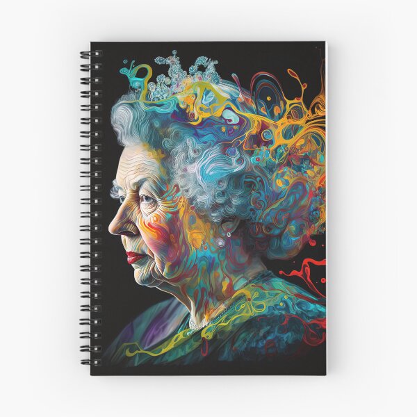 Item preview, Psychedelic portrait of Queen Elizabeth designed and sold by M0thergoose.