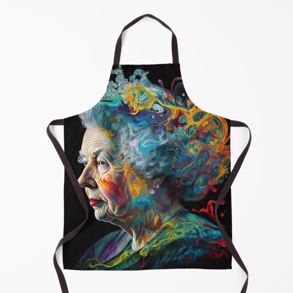 Item preview, Psychedelic portrait of Queen Elizabeth designed and sold by M0thergoose.
