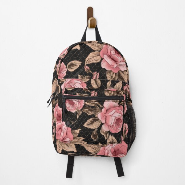 Item preview, BEAUTIFUL PINK ROSE, GOLD AND BLACK BACKGROUND, SEAMLESS PATTERN designed and sold by SPECTRA005.