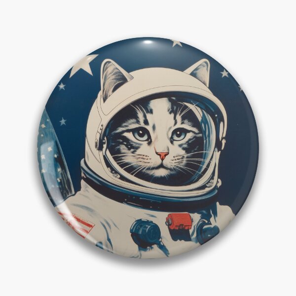 Item preview, Cat Space Program Propaganda Artwork #6 designed and sold by ArcStormDesigns.