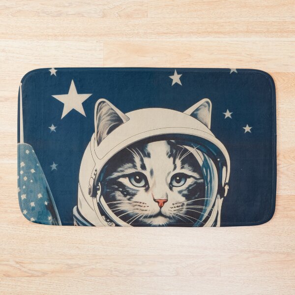 Item preview, Cat Space Program Propaganda Artwork #6 designed and sold by ArcStormDesigns.