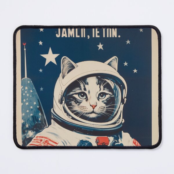 Item preview, Cat Space Program Propaganda Artwork #6 designed and sold by ArcStormDesigns.
