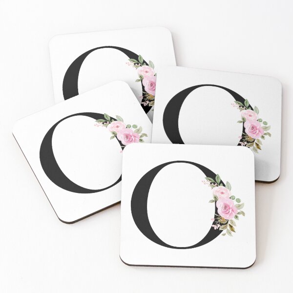 Item preview, Letter O with Flowers Multi Color Natural designed and sold by Print-Online.