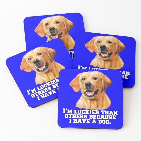 Item preview, Yellow Labrador Retriever Dog Owner I’m Luckier Than Others Because I Have A Dog  designed and sold by fantasticdesign.