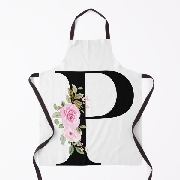 Item preview, Letter P with Natural Multi Color Flowers designed and sold by Print-Online.