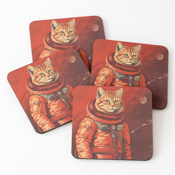 Item preview, Cat Space Program Propaganda Artwork #7 designed and sold by ArcStormDesigns.