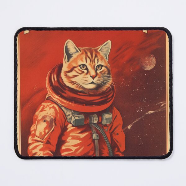 Item preview, Cat Space Program Propaganda Artwork #7 designed and sold by ArcStormDesigns.
