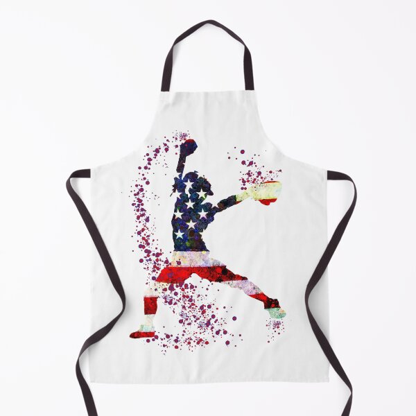 Item preview, Girl Baseball Pitcher American Flag Watercolor Softball Gift designed and sold by LotusGifts.