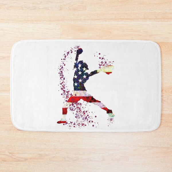 Item preview, Girl Baseball Pitcher American Flag Watercolor Softball Gift designed and sold by LotusGifts.