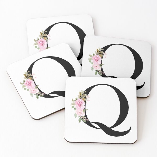 Item preview, Copy of Letter Q with Natural Multi Color Flowers designed and sold by Print-Online.