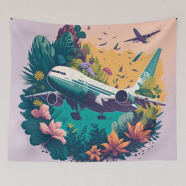 Aperçu de l'œuvre Odyssée tropicale en 4D créée et vendue par Teepassport.