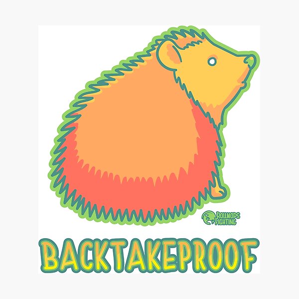 Artikel-Vorschau von Backtakeproof Igel, designt und verkauft von RollmopsFight.