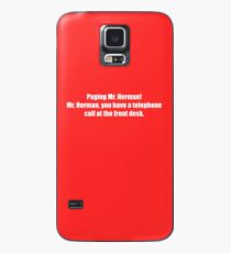 Pee-Wee Herman - Paging Herr Herman - Weiße Schrift Hülle & Klebefolie für Samsung Galaxy