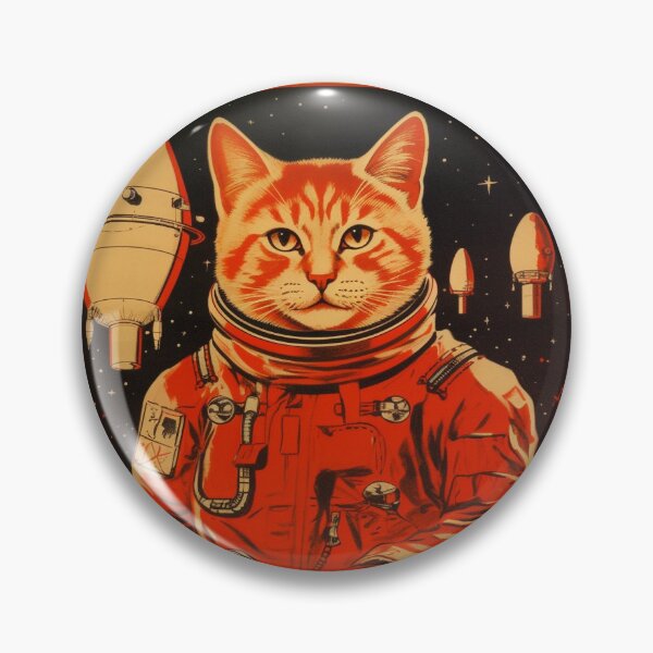 Item preview, Cat Space Program Propaganda Artwork #8 designed and sold by ArcStormDesigns.