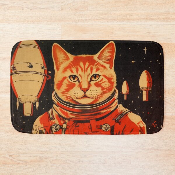 Item preview, Cat Space Program Propaganda Artwork #8 designed and sold by ArcStormDesigns.
