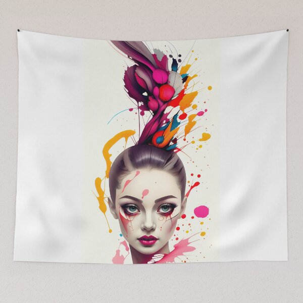 Item preview, Colorful Beauty with Oil Painting designed and sold by Teepassport.