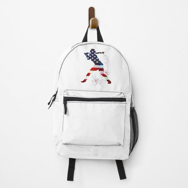 Item preview, Girl Baseball Batter American Flag Watercolor Softball Gift designed and sold by LotusGifts.