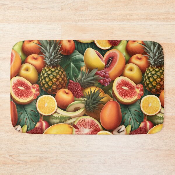 Item preview,  tropical fruit pattern - fruit chaos designed and sold by FuschDesigns.