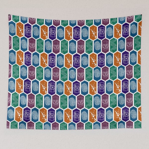 Item preview, Jewel Tone Forensic Pattern designed and sold by SceneOfTheCrime.