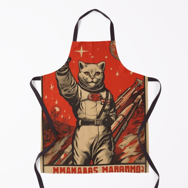 Item preview, Cat Space Program Propaganda Artwork #9 designed and sold by ArcStormDesigns.