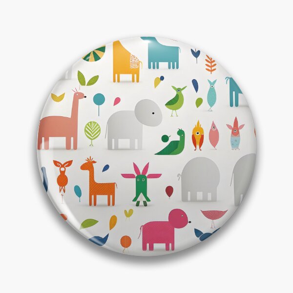 Item preview, Animals pattern 3 - white background designed and sold by Cr-AI-tive.