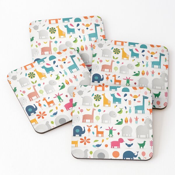 Item preview, Animals pattern 3 - white background designed and sold by Cr-AI-tive.