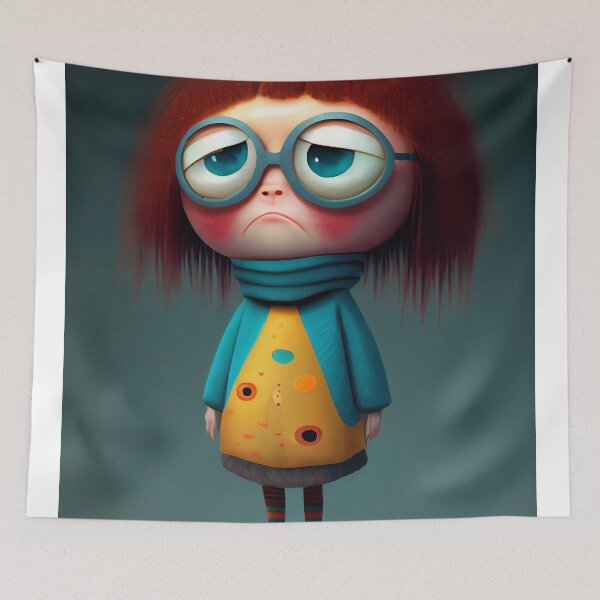 Item preview, Fantasy creature illustration. Cartoon with myth fairy tale character. The character is upset designed and sold by anytka.
